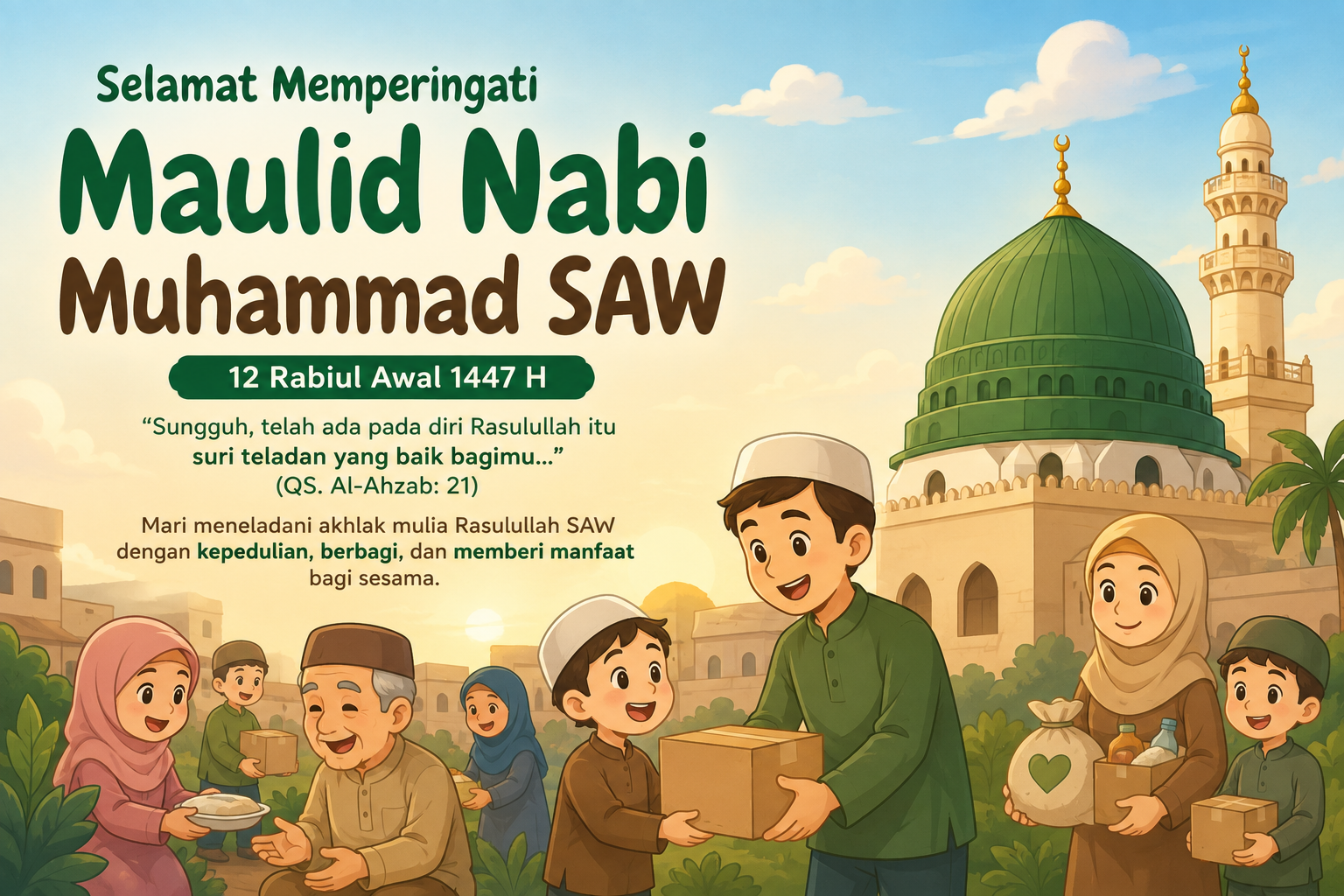 Maulid Nabi Muhammad SAW: Meneladani Rasulullah dalam Kepedulian Sosial